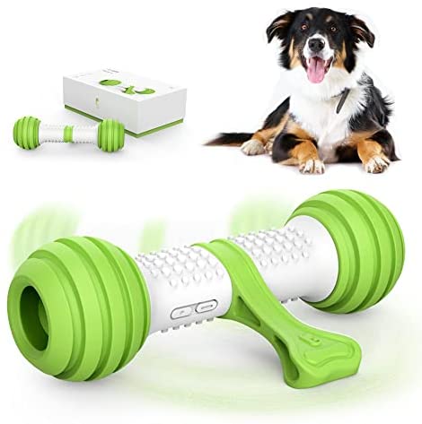 PETGEEK Interactive Dog Bone Toys, Electronic Dog Enrichment Toys to Chase, Automatic Dog Moving Toy for Medium & Large Dogs Boredom, USB Rechargeable Safe Material Funny Dog Toy Indoor & Outdoor
