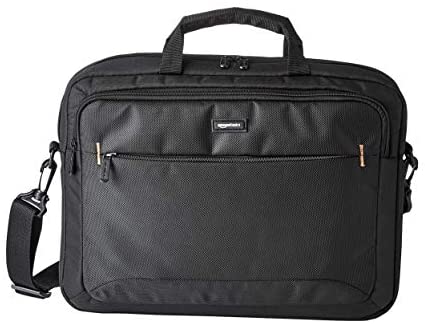 Amazon Basics 15.6-Inch Laptop Computer and Tablet Shoulder Bag Carrying Case, Black