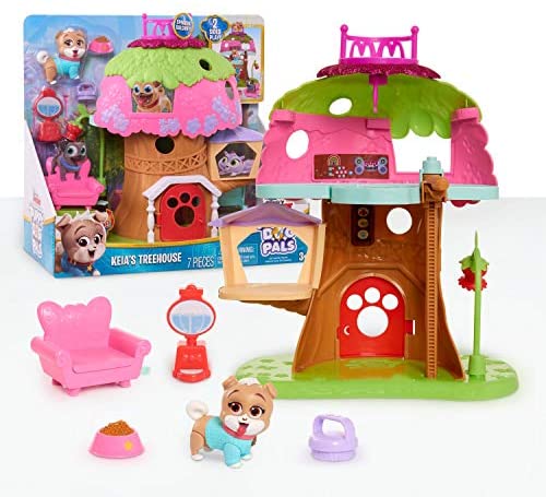 Just Play Puppy Dog Pals Keia's Treehouse 2-Sided Playset, Includes 7 Pieces