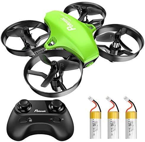 Potensic Upgraded A20 Mini Drone Easy to Fly Even to Kids and Beginners, RC Helicopter Quadcopter with Auto Hovering, Headless Mode, 3 Batteries and Remote Control, Gift Choice for Boys and Girls