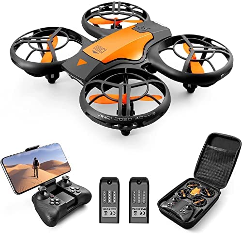 4DV8 Drone with 720P Camera for kids Adults, DRONEEYE Hand Operated/ Remote Control Quadcopter Toys, HD FPV Live Video, With 2 Battery, App Control,3D Flips,Waypoints Functions, Altitude Hold