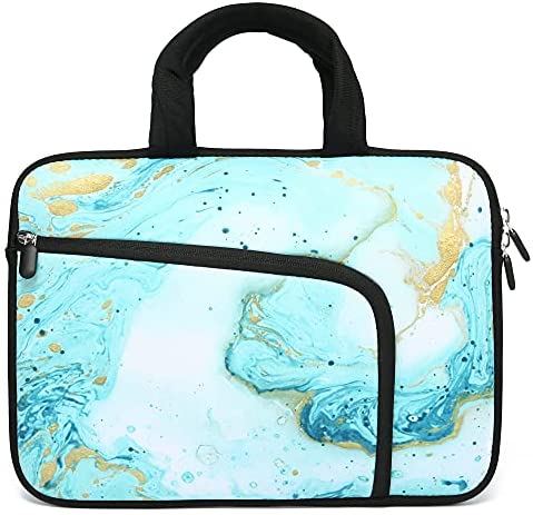 11 11.6 12 12.1 12.5 inches Laptop Sleeve Chromebook Case Ultrabook Case Notebook Sleeve PC Messenger Bag Tablet Case Neoprene Handle Sleeve for Kids Men Women, Two Pockets(Vast Ocean)