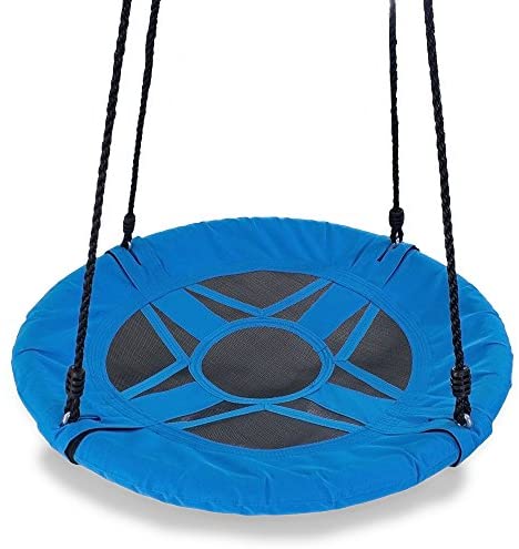 Play Platoon Flying Saucer Tree Swing - 400 lb Weight Capacity, Fully Assembled, Easy to Install