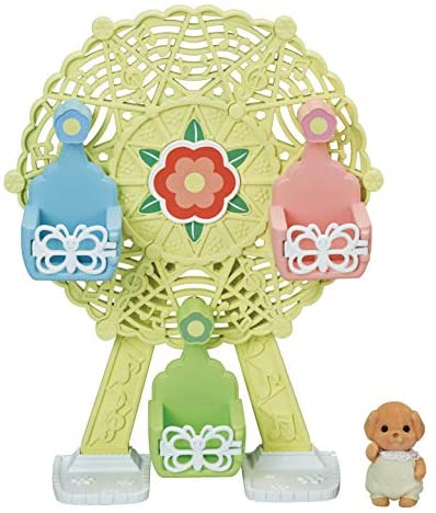 Calico Critters Baby Ferris Wheel, Dollhouse Playset with Toy Poodle Figure Included