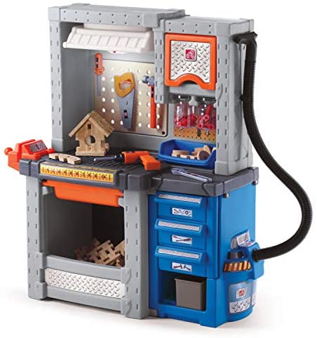 Step2 Deluxe Workshop Playset, Multi Color, 34 x 15 x 40.75 inches (706000)