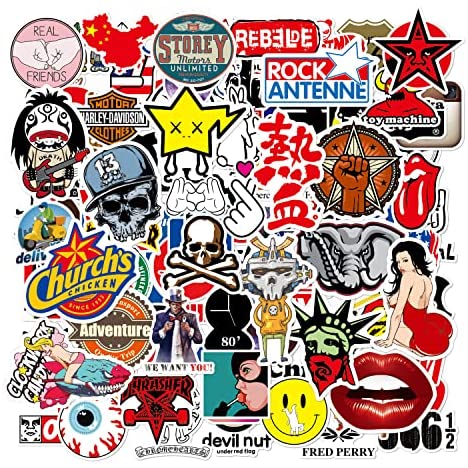 Cool Random Stickers 100 Packs for Water Bottles Waterproof Decal Vsco Vinyl Stickers Laptop Phone Scrapbook Stickers for Kids Girls Teens
